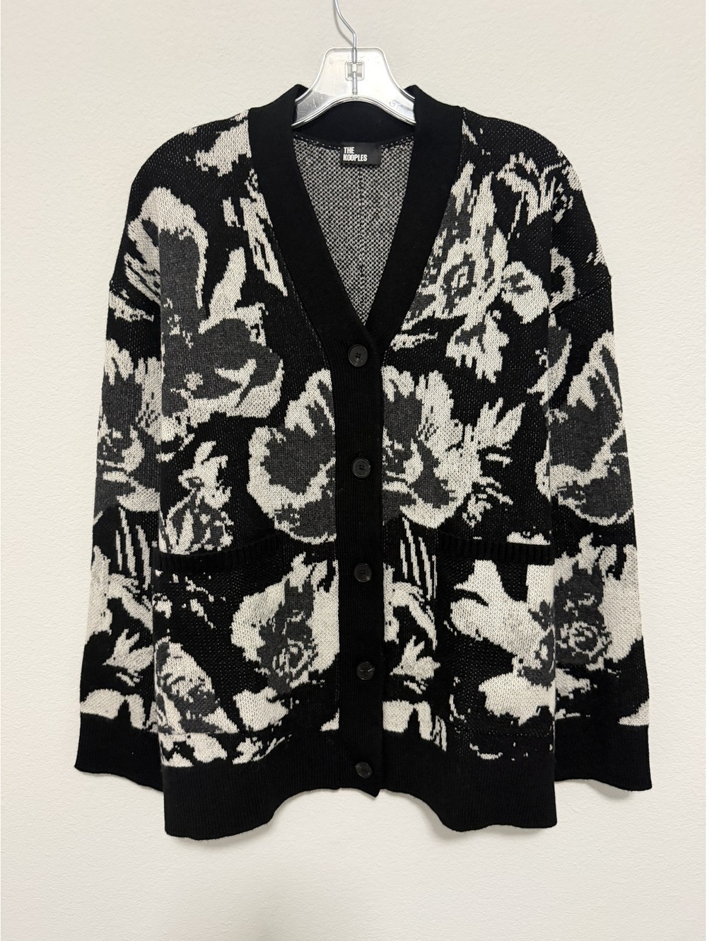 The Kooples NWT Long Sleeve Button Front Cardigan Wool Blend Sweater Size S